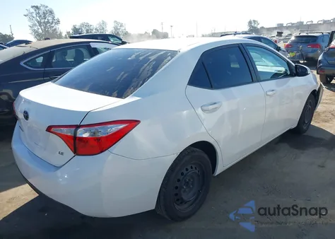 2014 Toyota Corolla Le from USA, damaged, VIN 5YFBURHE7EP093310